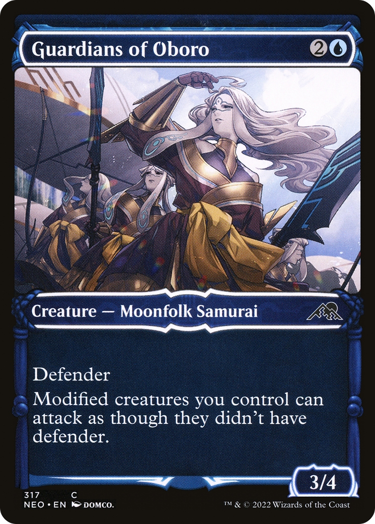 Guardians of Oboro (NEO-317) [Kamigawa: Neon Dynasty] (Showcase) MTG Single Wizards of the Coast