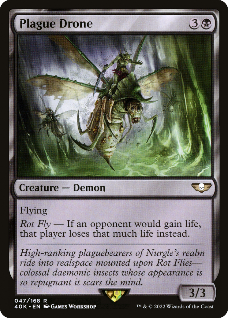Plague Drone (40K-047) [Warhammer 40,000 Commander] MTG Single Wizards of the Coast