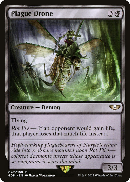 Plague Drone (40K-047) [Warhammer 40,000 Commander] MTG Single Wizards of the Coast