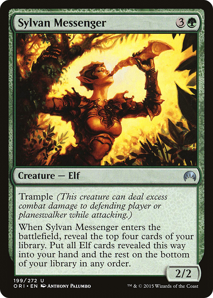Sylvan Messenger (ORI-199) [Magic Origins] Foil MTG Single Wizards of the Coast