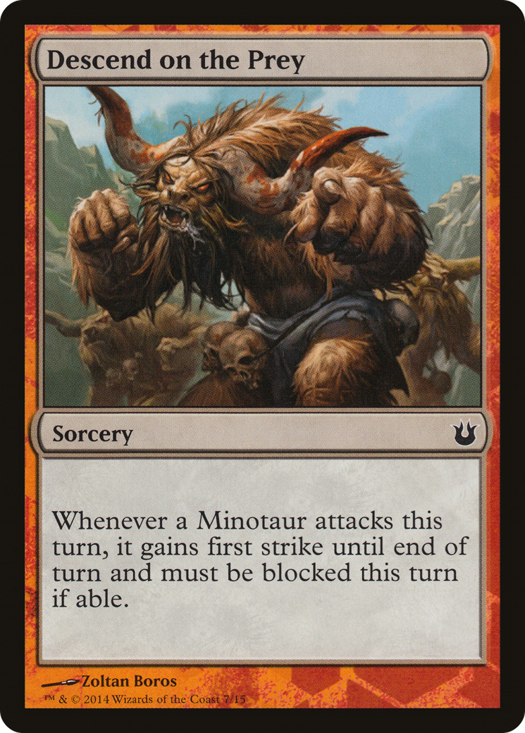 Descend on the Prey (HERO-) [Battle the Horde] MTG Single Wizards of the Coast