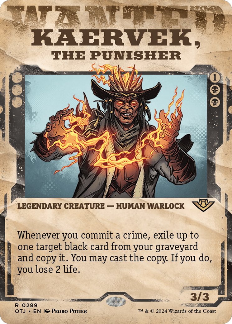 Kaervek, the Punisher (OTJ-289) [Outlaws of Thunder Junction] (Showcase) (Borderless) MTG Single Wizards of the Coast