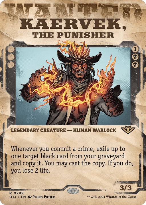 Kaervek, the Punisher (OTJ-289) [Outlaws of Thunder Junction] (Showcase) (Borderless) MTG Single Wizards of the Coast