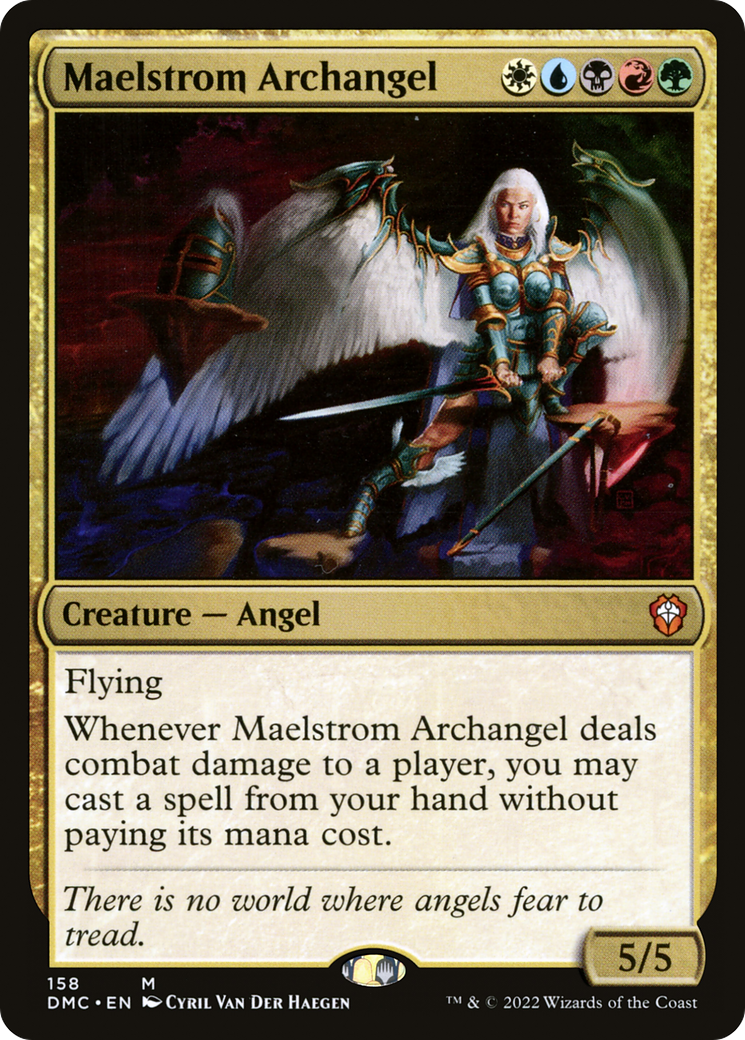 Maelstrom Archangel (DMC-158) [Dominaria United Commander] MTG Single Wizards of the Coast