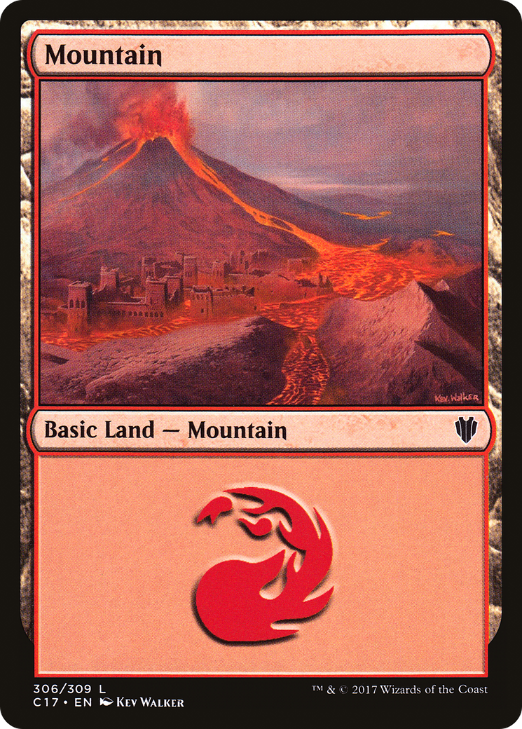 Mountain (C17-306) [Commander 2017] MTG Single Wizards of the Coast