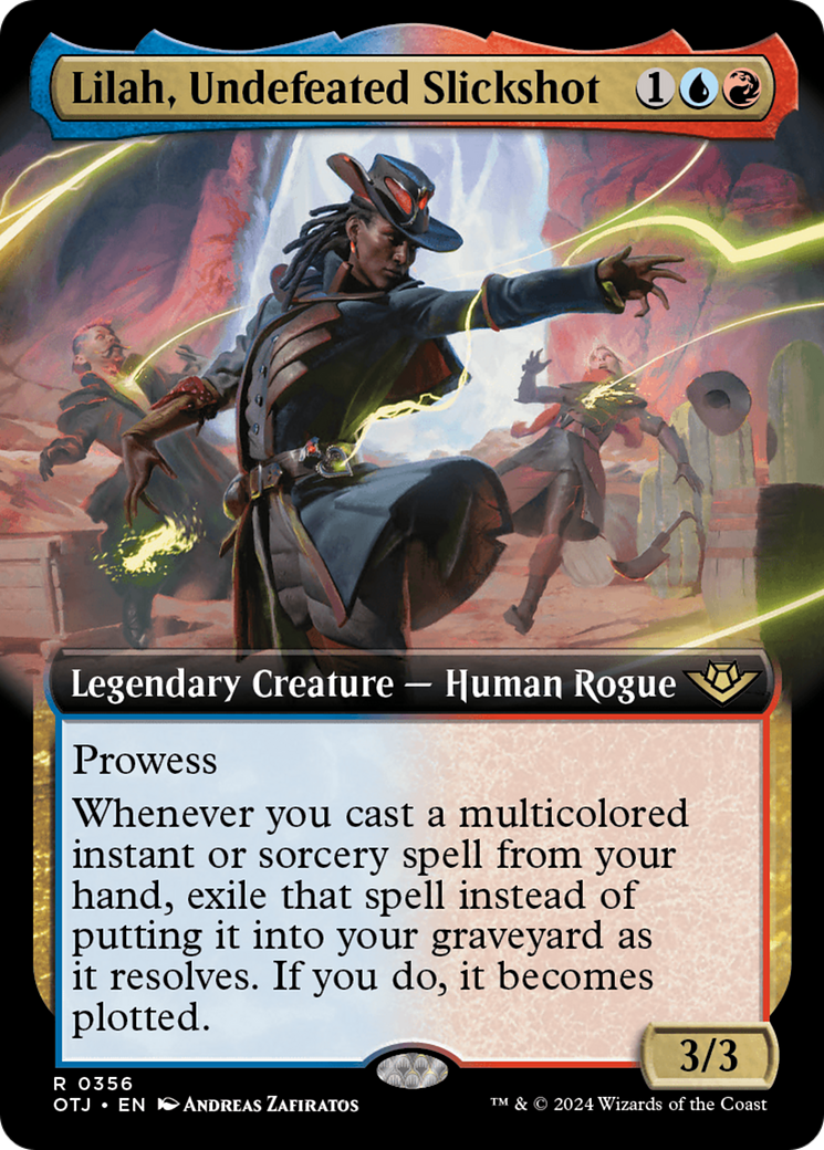 Lilah, Undefeated Slickshot (OTJ-356) [Outlaws of Thunder Junction] (Extended Art) Foil MTG Single Wizards of the Coast