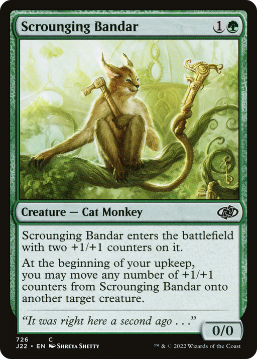 Scrounging Bandar (J22-726) [Jumpstart 2022] MTG Single Wizards of the Coast