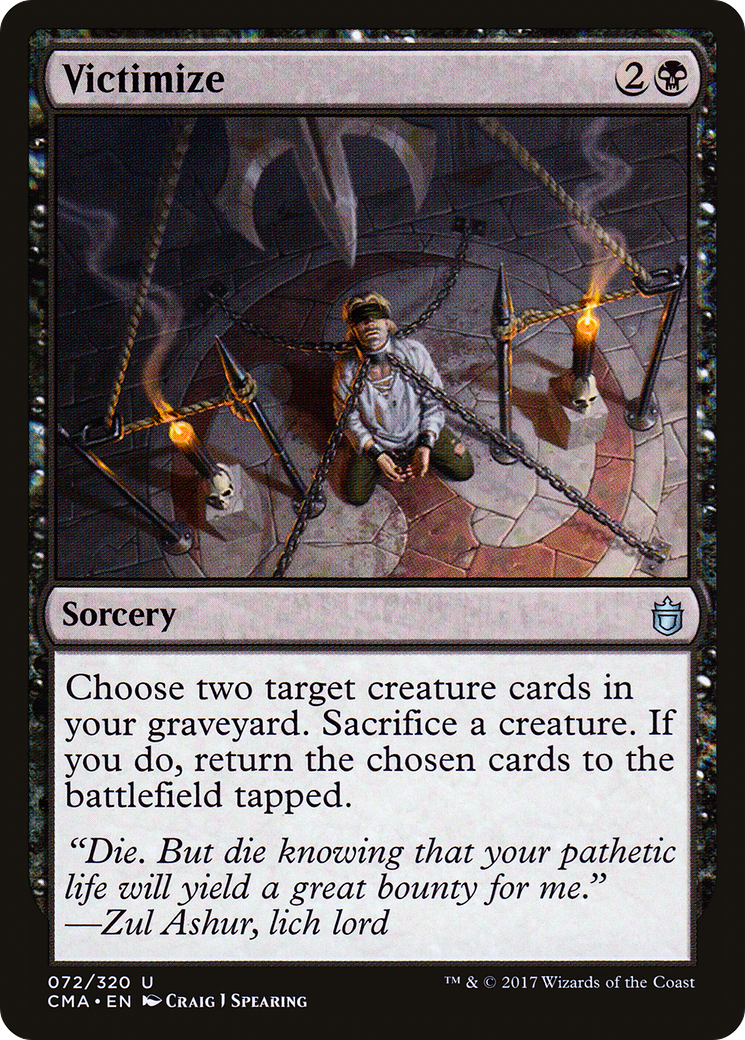 Victimize (CMA-072) [Commander Anthology] MTG Single Wizards of the Coast