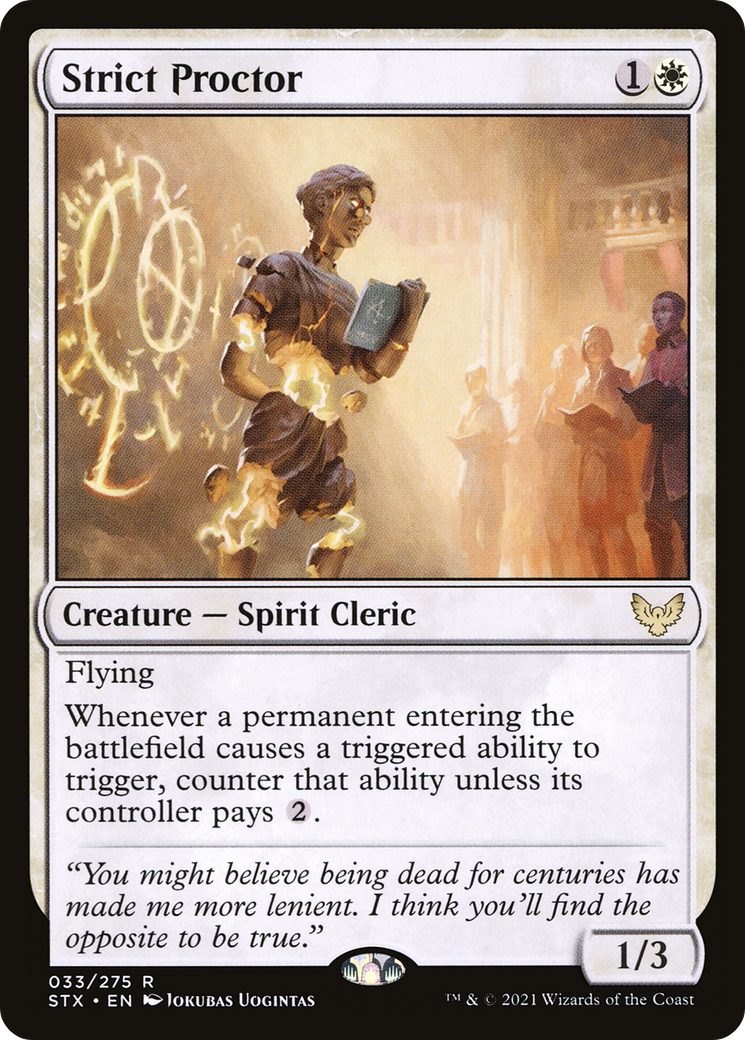 Strict Proctor (STX-033) [Strixhaven: School of Mages] MTG Single Wizards of the Coast