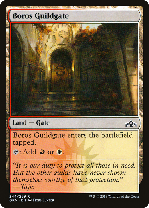 Boros Guildgate (244) (GRN-244) [Guilds of Ravnica] MTG Single Wizards of the Coast