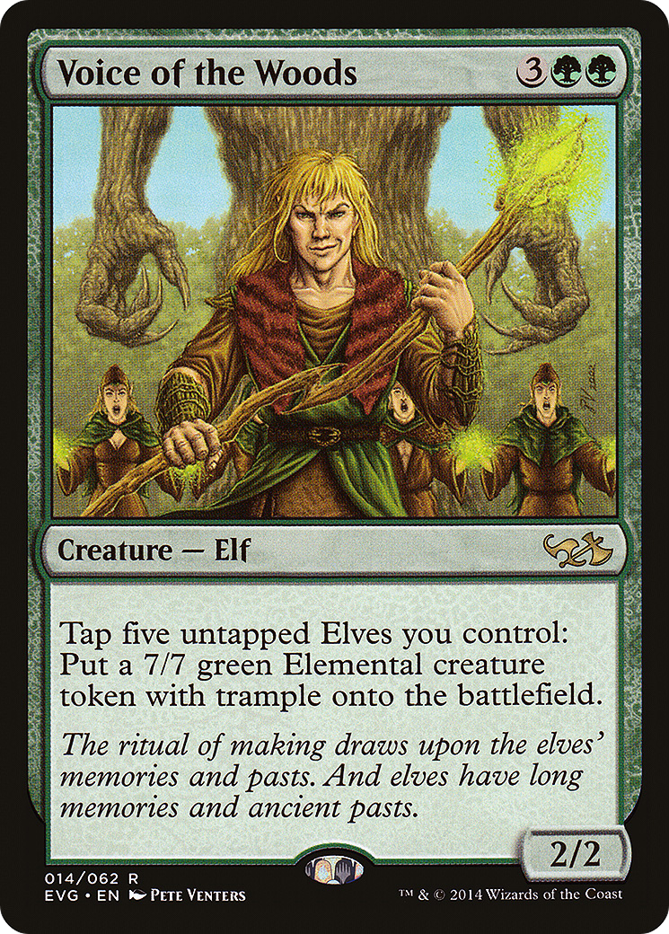 Voice of the Woods (DD3-014) [Misc] Duel Decks Anthology: Elves vs. Goblins MTG Single Wizards of the Coast