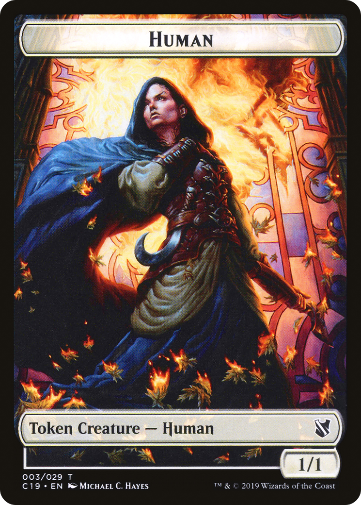 Human (TC19-003) [Tokens] Commander 2019 Tokens MTG Single Wizards of the Coast