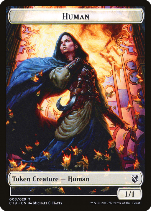Human (TC19-003) [Tokens] Commander 2019 Tokens MTG Single Wizards of the Coast
