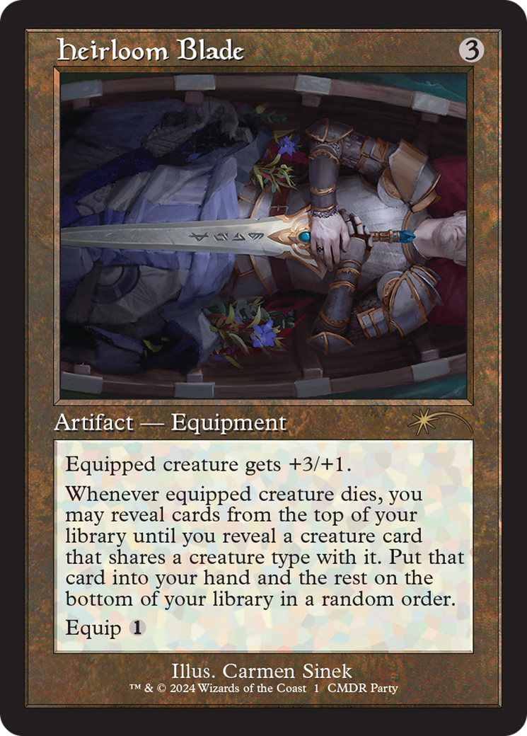 Heirloom Blade (WPN-001) [Misc] Wizards Play Network 2024 Foil MTG Single Wizards of the Coast
