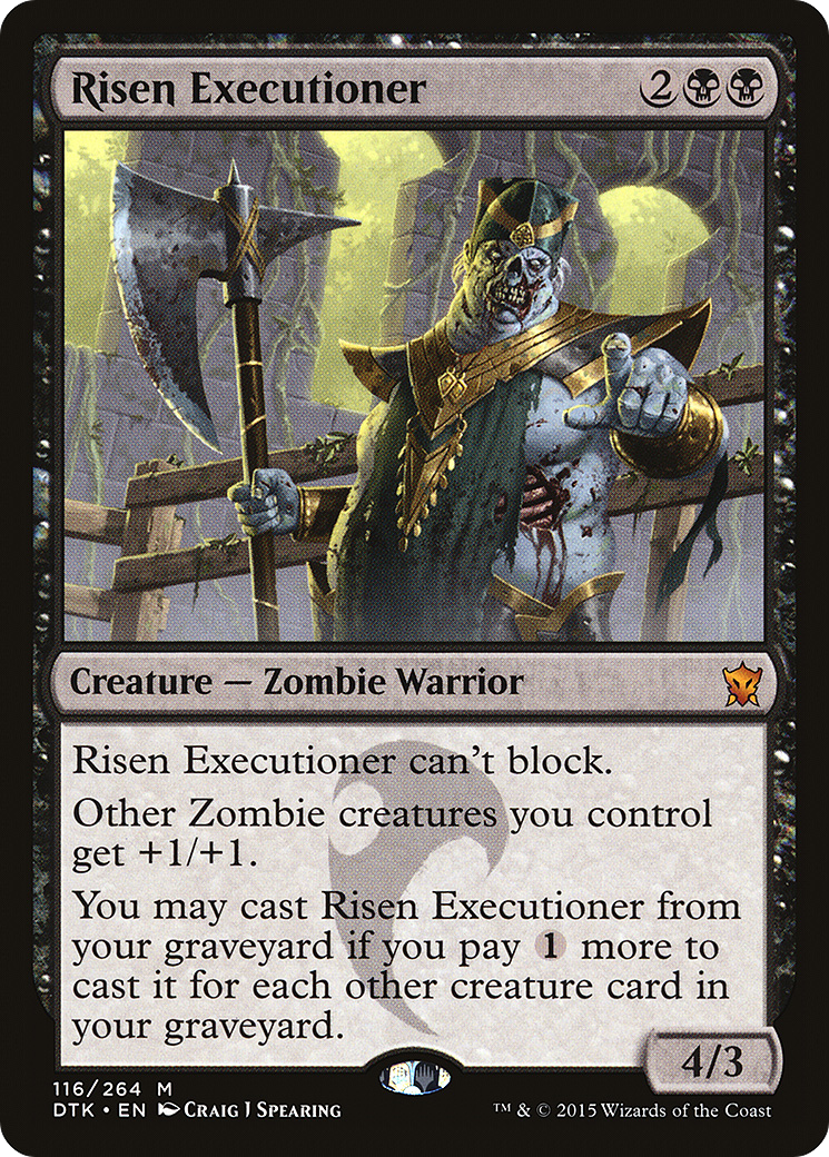 Risen Executioner (DTK-116) [Dragons of Tarkir] Foil MTG Single Wizards of the Coast