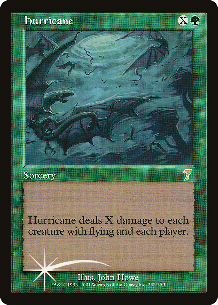 Hurricane (7ED-252) [7th Edition] Foil MTG Single Wizards of the Coast