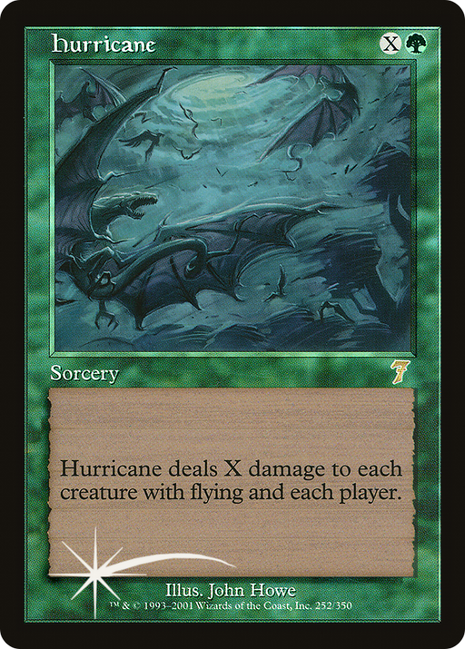Hurricane (7ED-252) [7th Edition] Foil MTG Single Wizards of the Coast