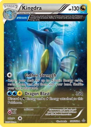 Kingdra (Alpha) (108/160) Reverse Holofoil [XY: Primal Clash] Pokemon Single Pokémon
