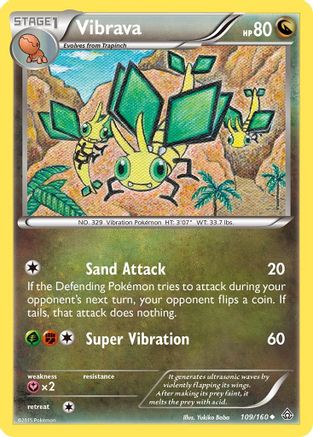 Vibrava 109/160 [XY: Primal Clash] Pokemon Single Pokémon
