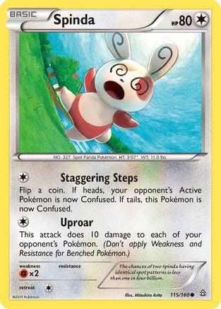Spinda (115/160) Reverse Holofoil [XY: Primal Clash] Pokemon Single Pokémon
