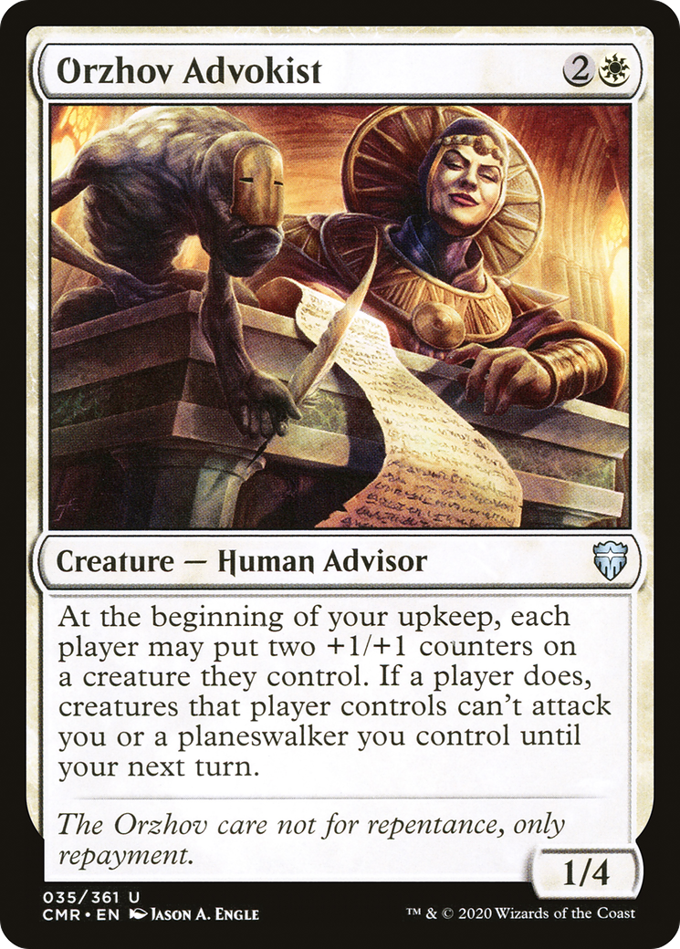 Orzhov Advokist (CMR-035) [Commander Legends] MTG Single Wizards of the Coast