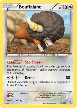 Bouffalant (/160) [XY: Primal Clash] Pokemon Single Pokémon