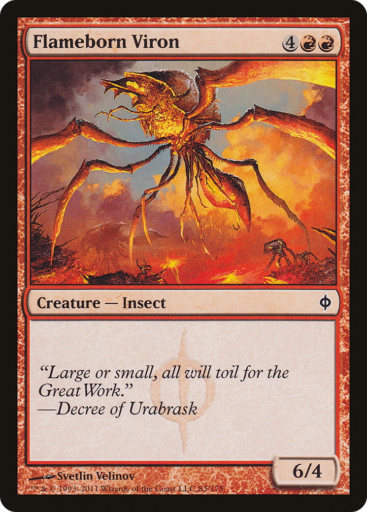 Flameborn Viron (NPH-083) [New Phyrexia] MTG Single Wizards of the Coast