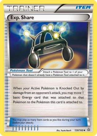 Exp. Share (128/160) Reverse Holofoil [XY: Primal Clash] Pokemon Single Pokémon