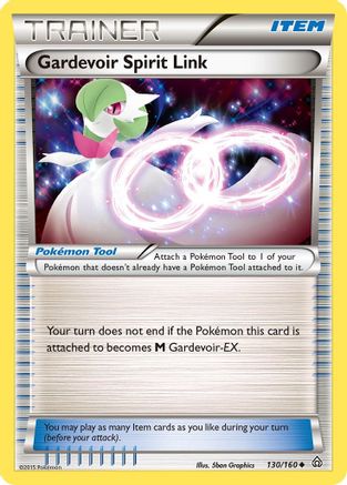 Gardevoir Spirit Link (130/160) Reverse Holofoil [XY: Primal Clash] Pokemon Single Pokémon