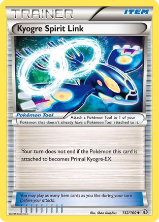 Kyogre Spirit Link 132/160 [XY: Primal Clash] Pokemon Single Pokémon