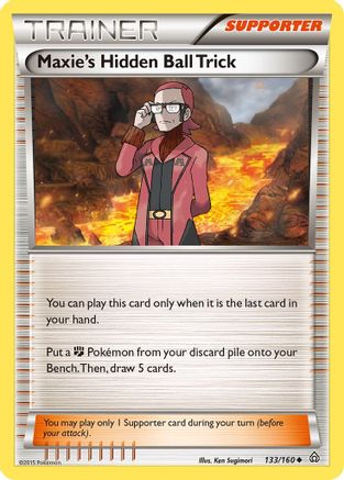 Maxie's Hidden Ball Trick (133/160) Reverse Holofoil [XY: Primal Clash] Pokemon Single Pokémon