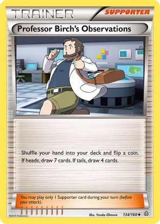 Professor Birch's Observations (134/160) Reverse Holofoil [XY: Primal Clash] Pokemon Single Pokémon