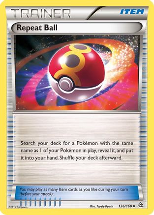 Repeat Ball (136/160) - [XY: Primal Clash] Pokemon Single Pokémon