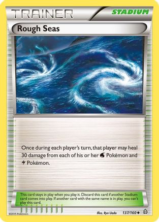 Rough Seas (137/160) Reverse Holofoil [XY: Primal Clash] Pokemon Single Pokémon