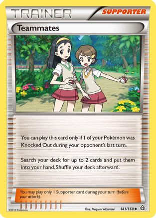 Teammates (141/160) Reverse Holofoil [XY: Primal Clash] Pokemon Single Pokémon
