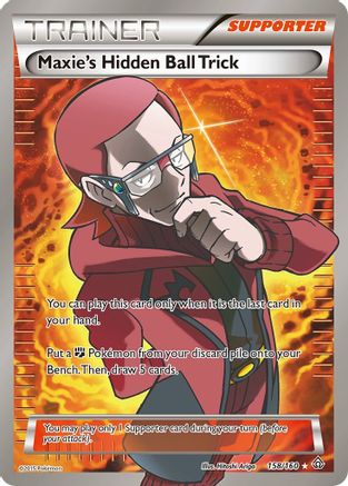 Maxie's Hidden Ball Trick (158 Full Art) 158/160 Holofoil [XY: Primal Clash] Pokemon Single Pokémon