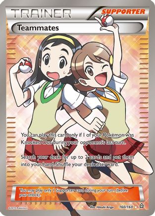 Teammates (160 Full Art) (/160) Holofoil [XY: Primal Clash] Pokemon Single Pokémon