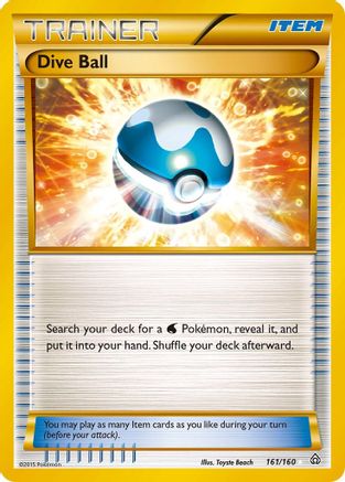 Dive Ball (161 Secret Rare) (/160) Holofoil [XY: Primal Clash] Pokemon Single Pokémon