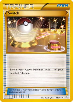 Switch (163 Secret Rare) (/160) Holofoil [XY: Primal Clash] Pokemon Single Pokémon