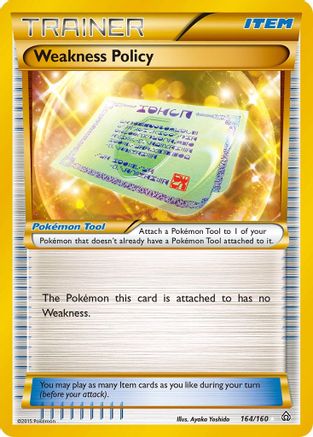 Weakness Policy (164 Secret Rare) (/160) Holofoil [XY: Primal Clash] Pokemon Single Pokémon