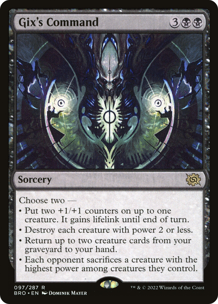 Gix's Command (BRO-097) [The Brothers' War] Foil MTG Single Wizards of the Coast
