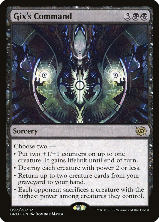 Gix's Command (BRO-097) [The Brothers' War] MTG Single Wizards of the Coast