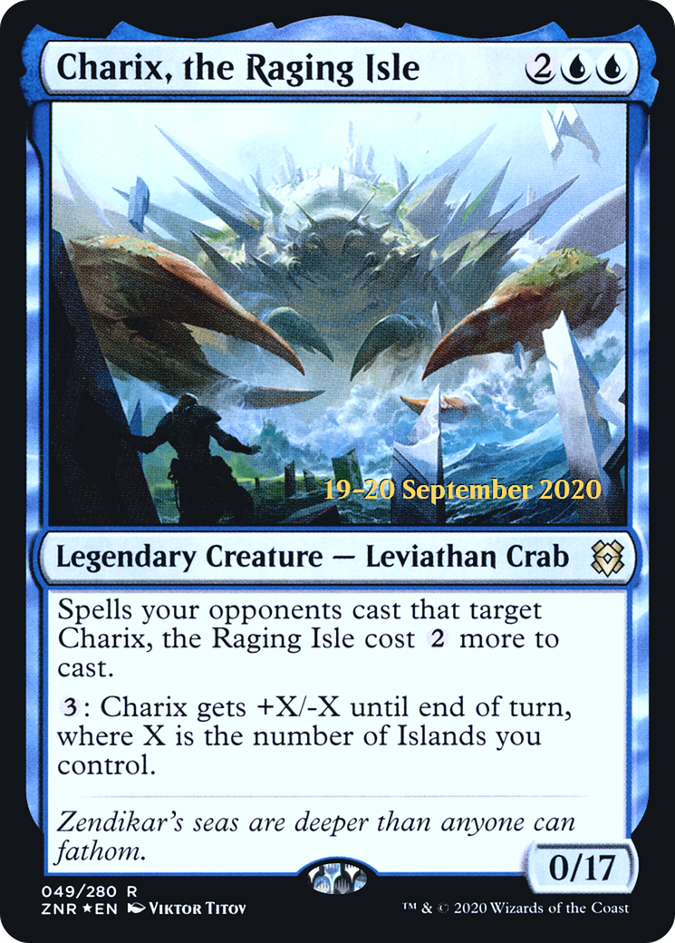 Charix, the Raging Isle (PRE-049) [Zendikar Rising Promos] Foil MTG Single Wizards of the Coast