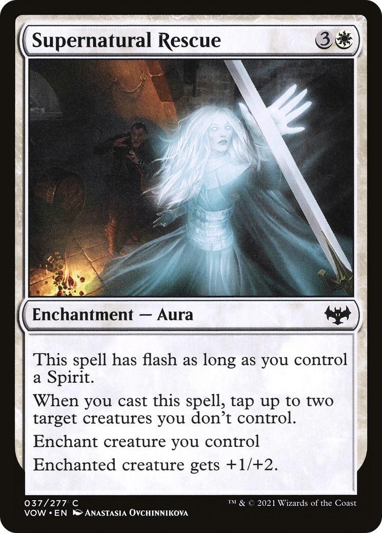 Supernatural Rescue (VOW-037) [Innistrad: Crimson Vow] MTG Single Wizards of the Coast