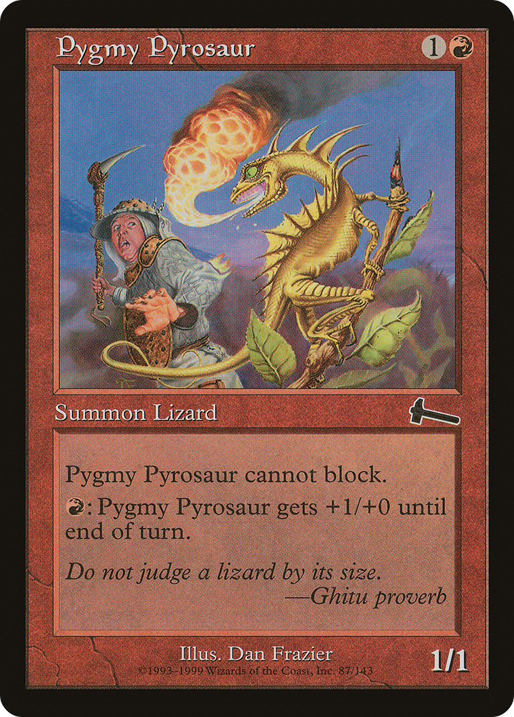 Pygmy Pyrosaur (ULG-087) [Urza's Legacy] MTG Single Wizards of the Coast
