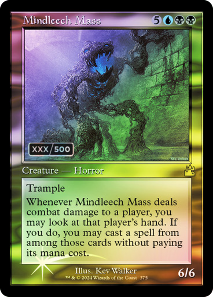 Mindleech Mass (Serial Numbered) (RVR-375) [Ravnica Remastered] Foil MTG Single Wizards of the Coast