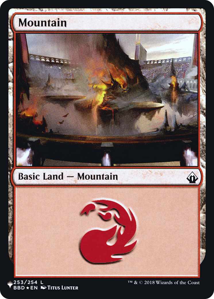 Mountain (LIST-BBD-253) [Mystery Booster] The List Foil MTG Single Wizards of the Coast