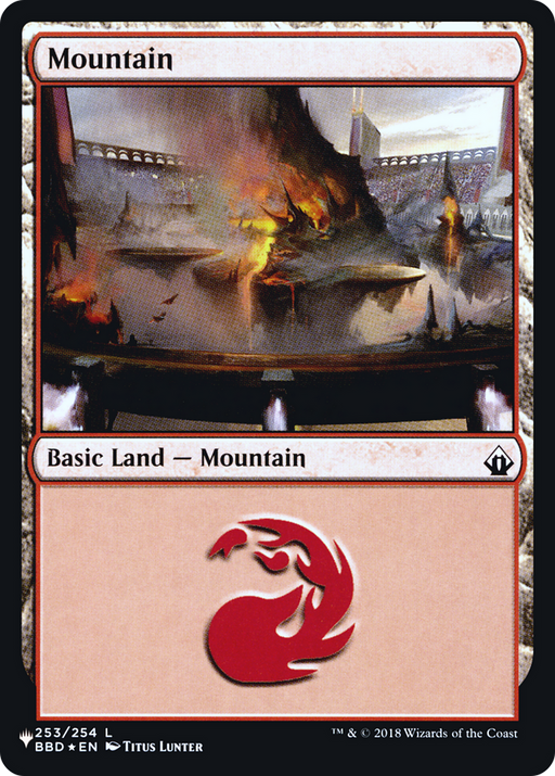 Mountain (LIST-BBD-253) [Mystery Booster] The List Foil MTG Single Wizards of the Coast