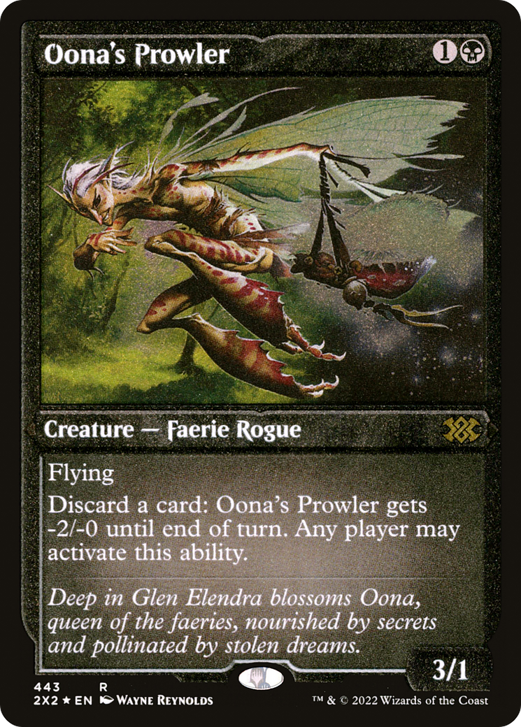 Oona's Prowler (Foil Etched) (2X2-443) [Double Masters 2022] Foil MTG Single Wizards of the Coast