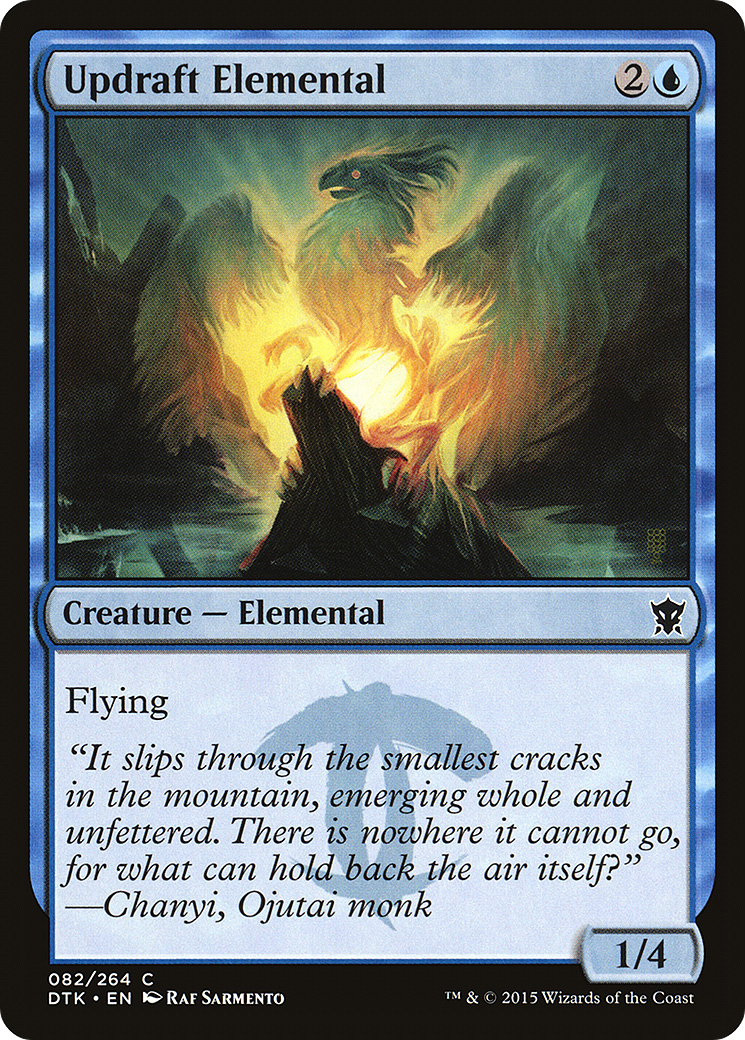 Updraft Elemental (DTK-082) [Dragons of Tarkir] Foil MTG Single Wizards of the Coast